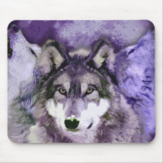 Three Wolves Mouse Pad