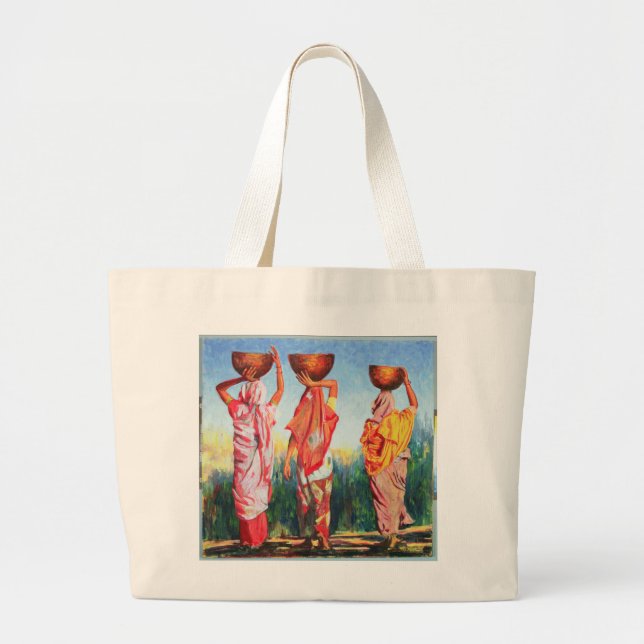 Three Women 1993 Large Tote Bag (Front)