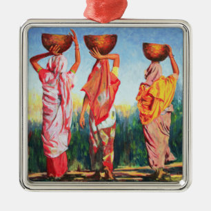 Three Women 1993 Metal Ornament