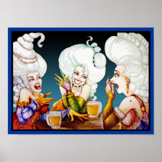 Three Women with Big Hair Poster