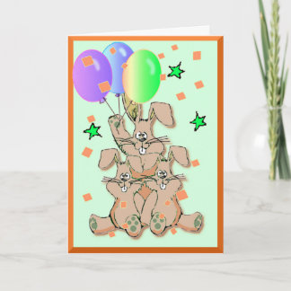 Three Year Old Birthday Card