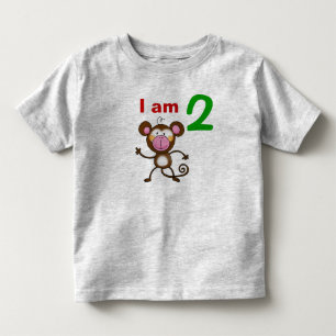 Three year old birthday gift (cheeky monkey) toddler t-shirt