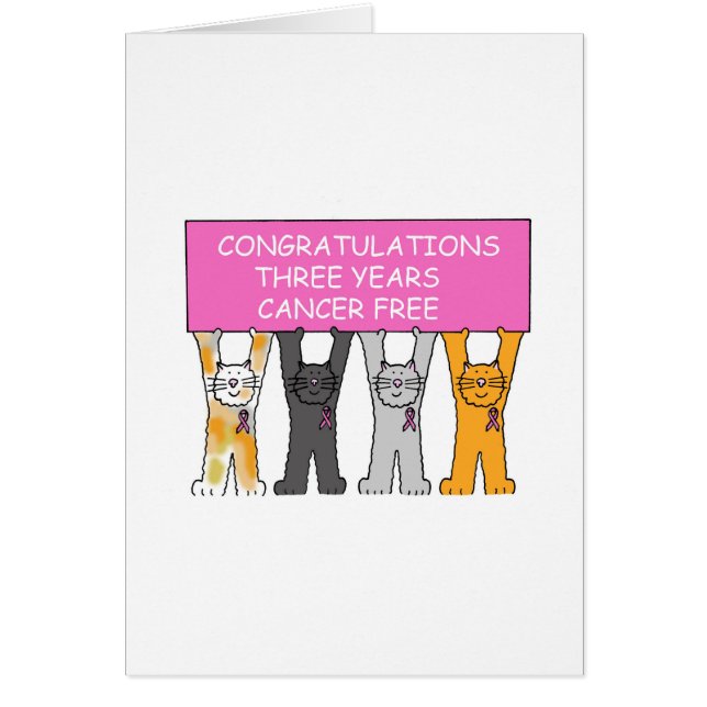 Three Years Cancer Free Anniversary (Front)