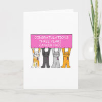 Three Years Cancer Free Congratulations.