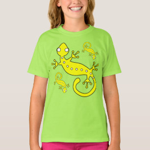 Three Yellow Abstract Lizards T-Shirt