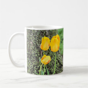 Three Yellow Tulips / Coffee Mug