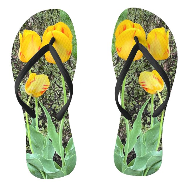 Three Yellow Tulips / Flip Flops (Footbed)