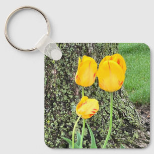 Three Yellow Tulips / Keychain