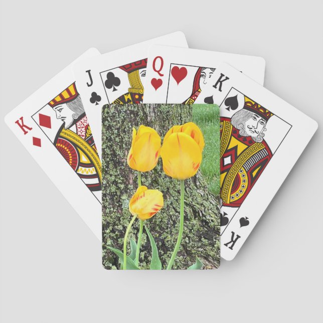 Three Yellow Tulips / Playing Cards (Back)