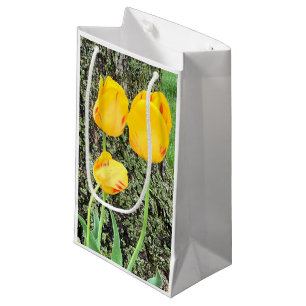 Three Yellow Tulips / Small Gift Bag