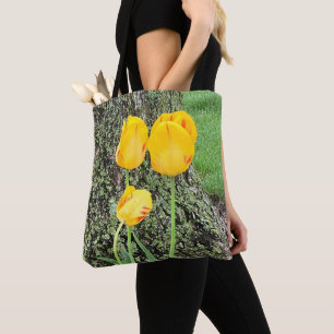 Three Yellow Tulips / Tote Bag
