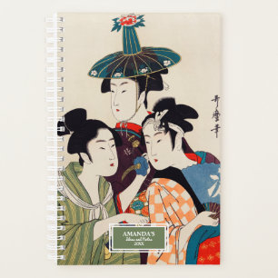 Three Young Men or Women by Utamaro Kitagawa Planner