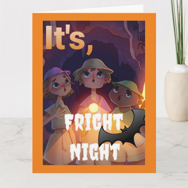 #ThreeHikerGangAndTheHauntedCave Halloween  Card (Front)