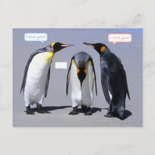 Three's a crowd postcard