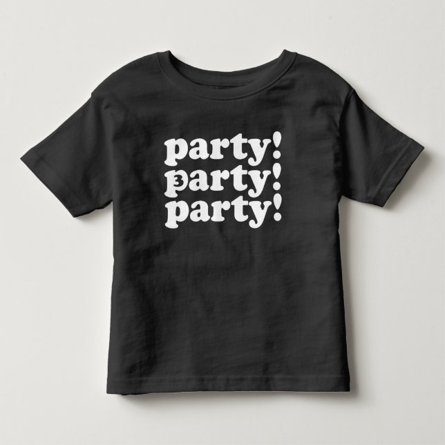three's a party birthday tee (Front)