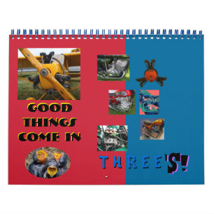 Three's Engine Calendar 2014 mid size