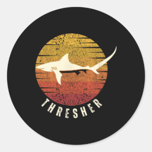 Thresher Shark Deep Sea Fishing Ocean Fish Shark Classic Round Sticker