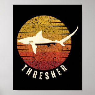 Thresher Shark Deep Sea Fishing Ocean Fish Shark Poster