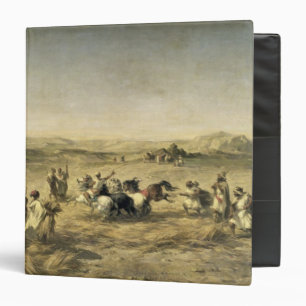 Threshing Wheat in Algeria, 1853 Binder
