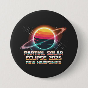 Thrice in a Lifetime 2025 New Hampshire Retro 3 Inch Round Button