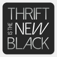 Thrift is the New Black Sticker