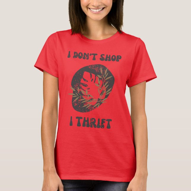 Thrift lovers vintage custom tshirt design (Front)