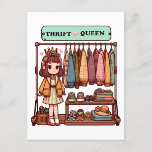 Thrift Queen Postcard