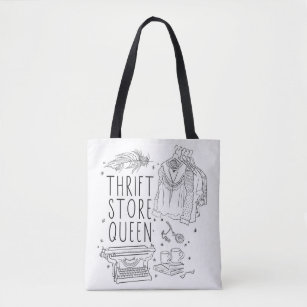 Thrift Store Queen Tote Bag
