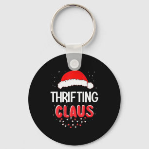 Thrifting Santa Claus Christmas Matching Costume  Keychain