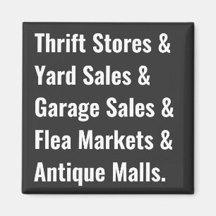 Thrifty List  Magnet