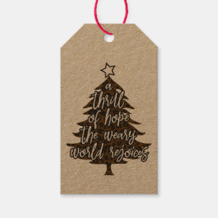 Thrill of Hope Kraft Gift Tag