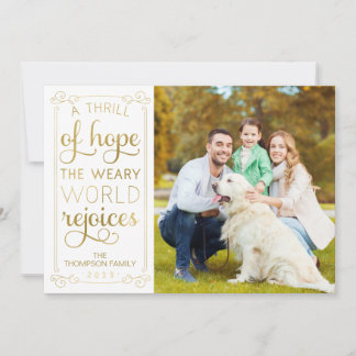 Thrill of Hope Weary World Rejoices Photo Card '21