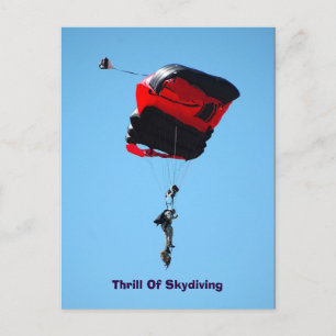 thrill Of Skydiving postcard