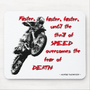 Thrill of Speed - Dirt Bike Motocross Mousepad