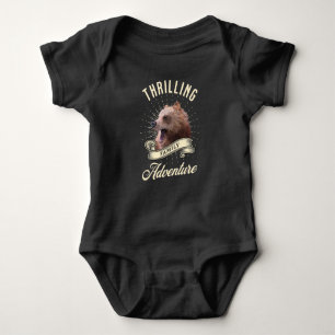 Thrilling Family Adventure Bear Wilderness Baby Bodysuit
