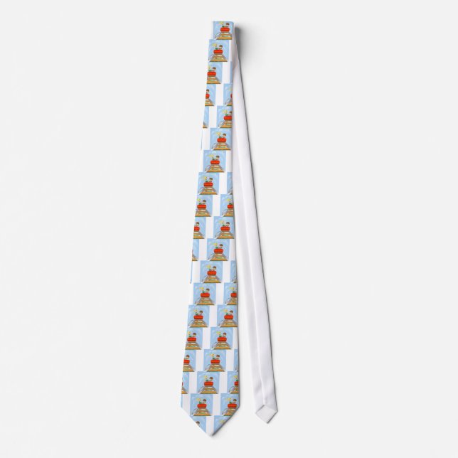 Thrilling roller coaster ride tie (Front)