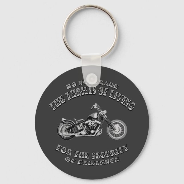 Thrills of Living Keychain (Front)