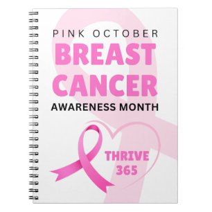 Thrive 365 Breast Cancer Awareness Month 2024 Notebook