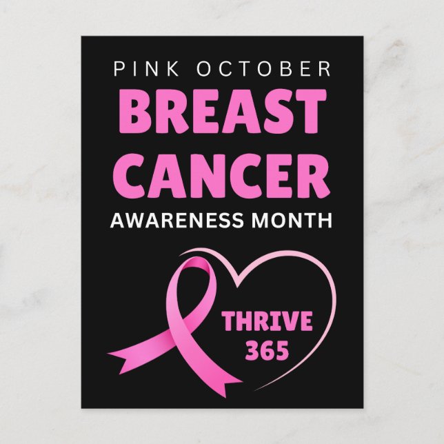 Thrive 365 Breast Cancer Awareness Month 2024  Postcard (Front)