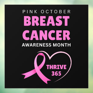 Thrive 365 Breast Cancer Awareness Month 2024 Window Cling