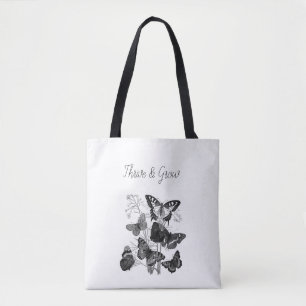 Thrive & Grow Butterflies Tote Bag