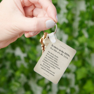 Thrive in 2026 Encouraging Advice Keychain