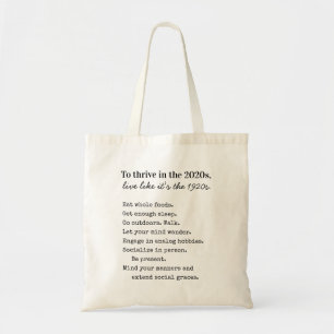 Thrive in the 2020s Analog Hobbies  Tote Bag