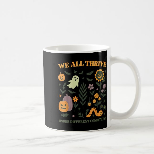 Thrive Under Different Conditions SPED Halloween Coffee Mug (Right)