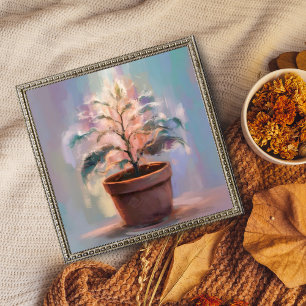 Thriving Indoors: A Vibrant Potted Plant Photo Print