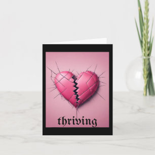 Thriving Valentine Broken Heart Heart Valentines D Card