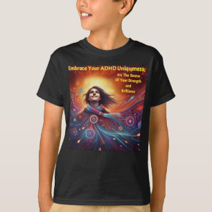 Thriving With ADHD*Embrace Your ADHD Uniqueness" T-Shirt