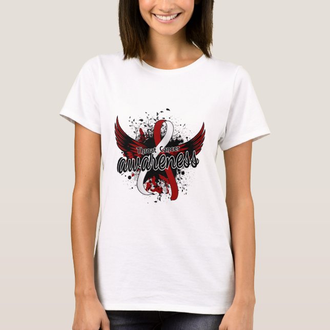 Throat Cancer Awareness 16 T-Shirt (Front)