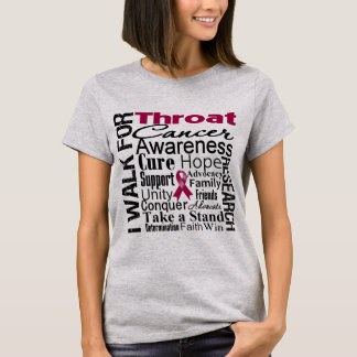 Throat Cancer Awareness Walk T-Shirt