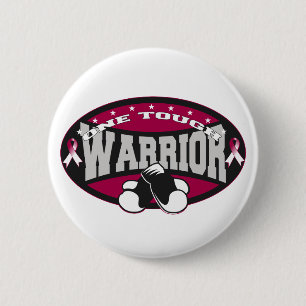 Throat Cancer One Tough Warrior 2 Inch Round Button